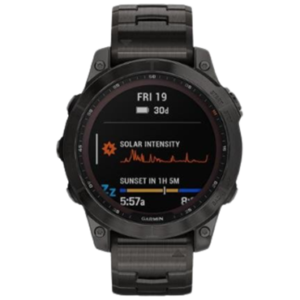 Đồng hồ thông minh Garmin Fenix 7 Sapphire Solar Dây Titanium – Chính hãng